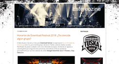 Desktop Screenshot of estereozine.com