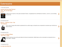Tablet Screenshot of estereozine.com